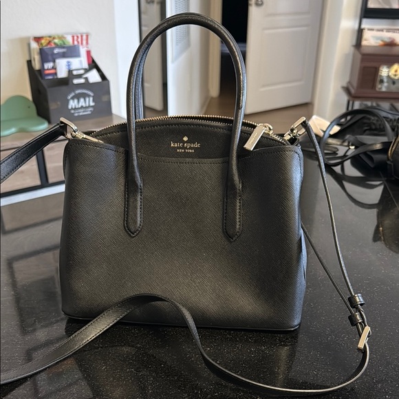Kate Spade Black Leather Handbag - Picture 1 of 4